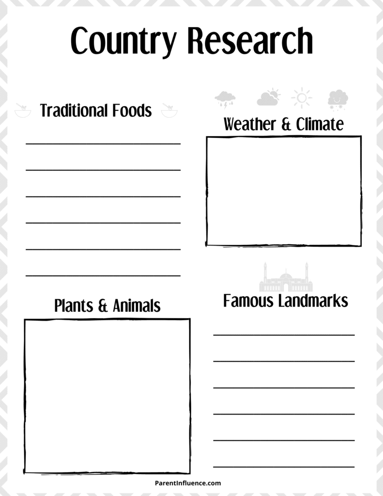 free social studies printable homesschool