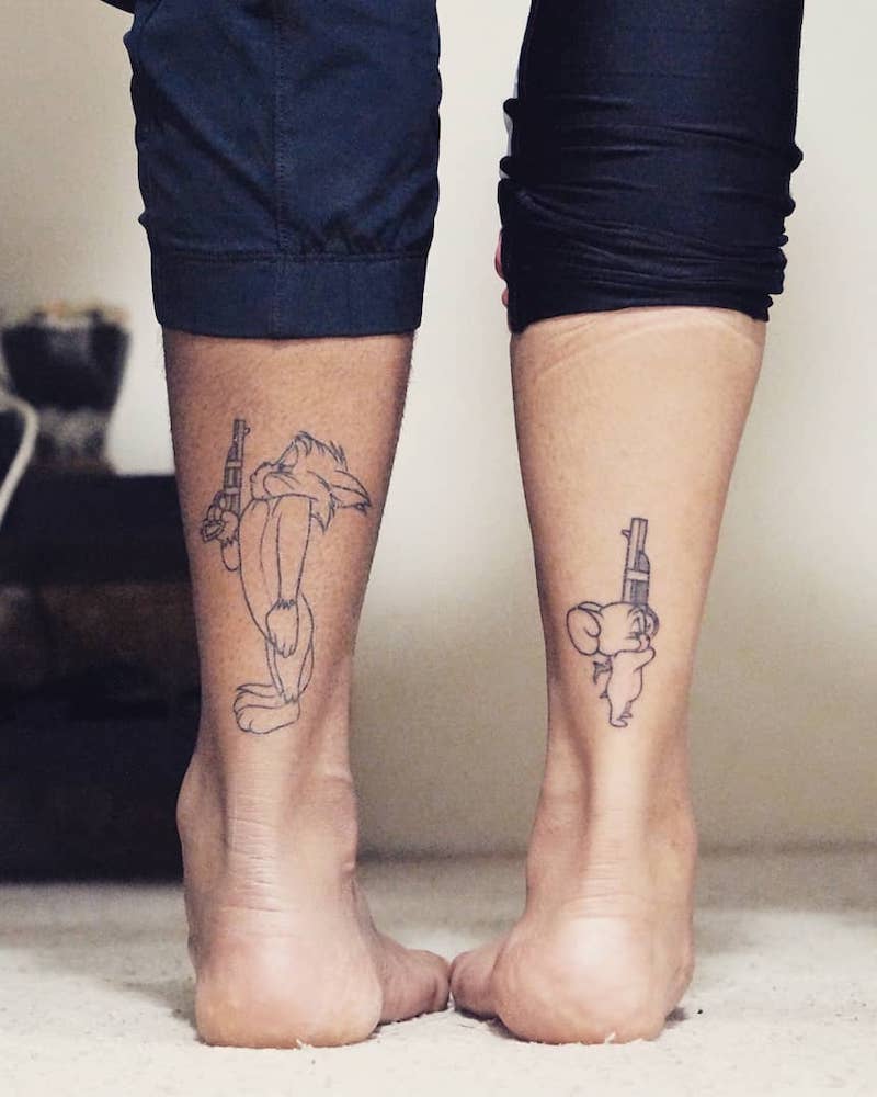Парные Татуировки на коленях