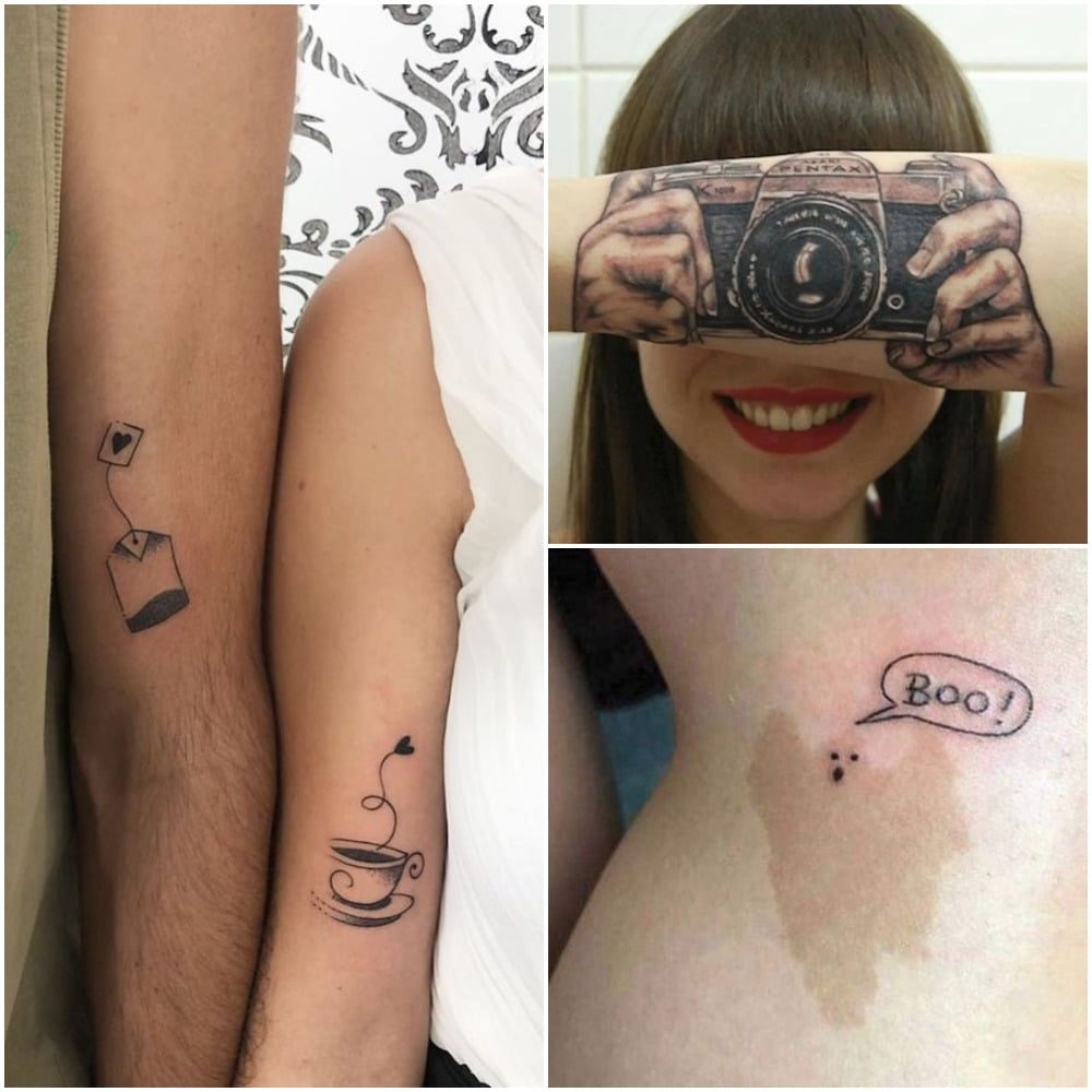 Couples Tattoos So Cute and Clever You'll Want To Copy Them - YouTube
