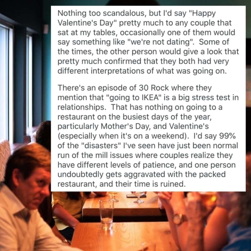Waiters Share Funny Valentine's Day Dinner Stories – Page 29