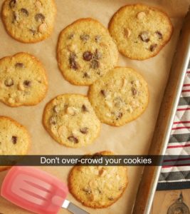 ungreased cookie sheet